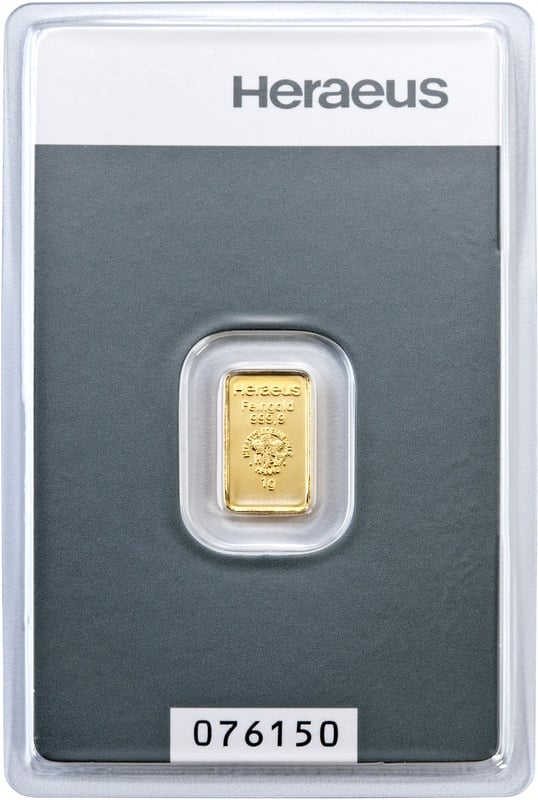 Sztabka 1 gram Złota LBMA - obrazek 2