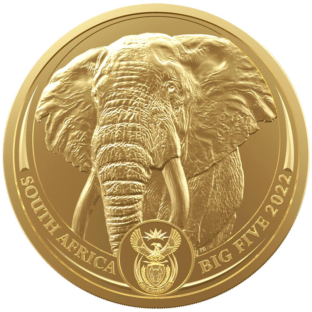 Słoń Big Five 1 uncja złota
