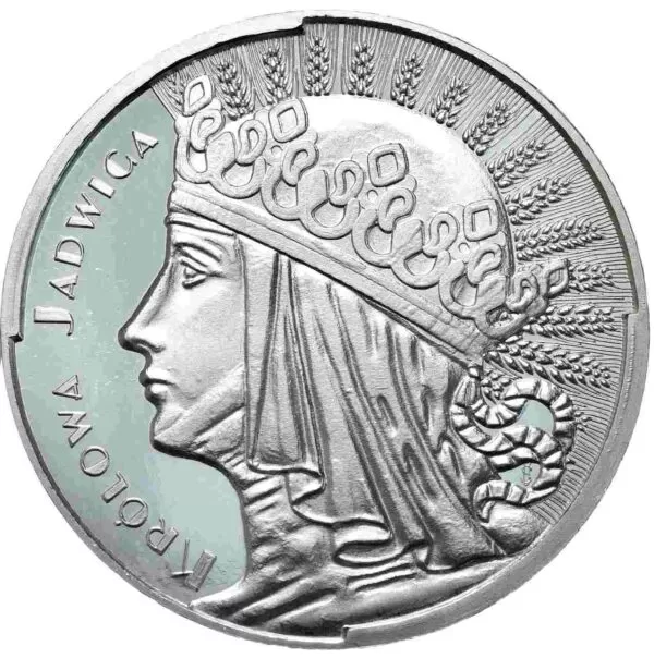 Królowa Jadwiga 1/10 uncja Srebra