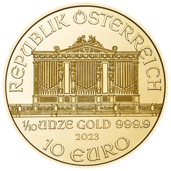 Wiedeński Filharmonik 1/10 uncji Złota