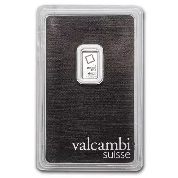 Sztabka Platyny Valcambi 1 g