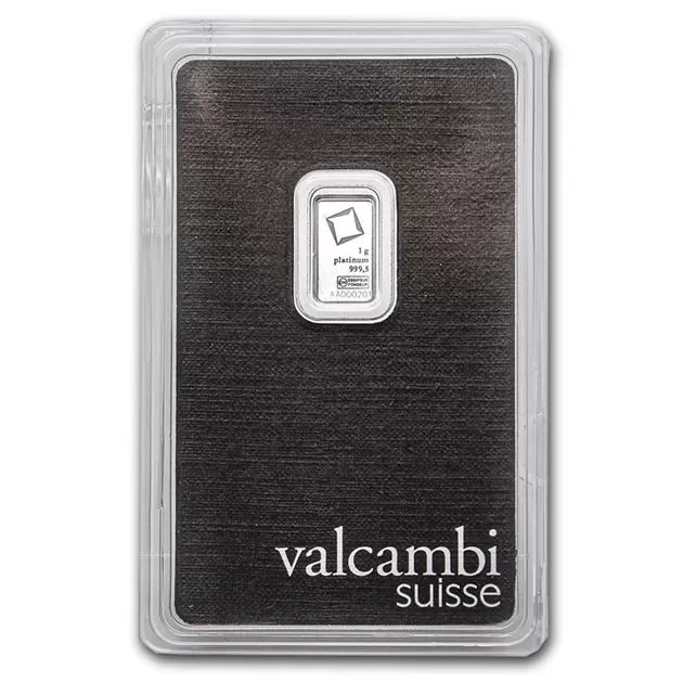 Sztabka Platyny Valcambi 1 g