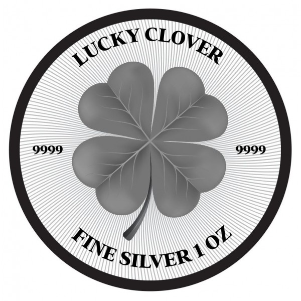 Lucky Clover czterolistna koniczyna 1 uncja Srebra 2023