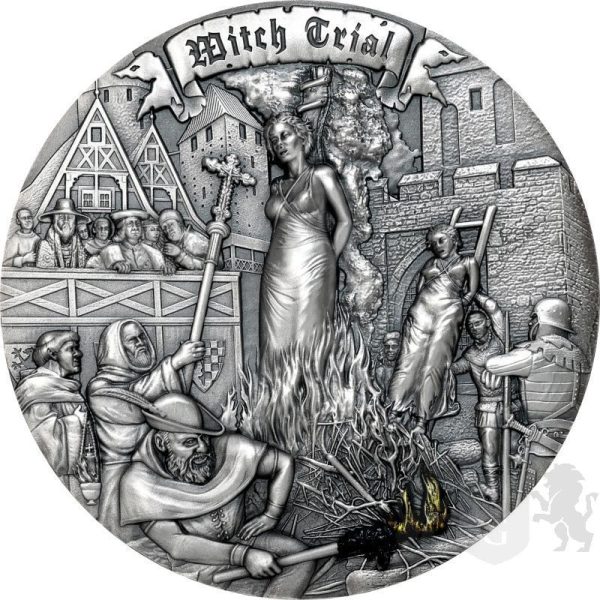 Proces czarownic - Błędy Ludzkości Srebrna moneta 2 oz
