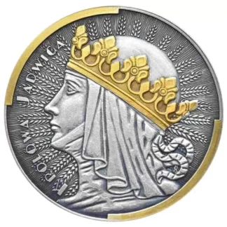 Królowa Jadwiga 1 uncja Srebra AntiqueGold