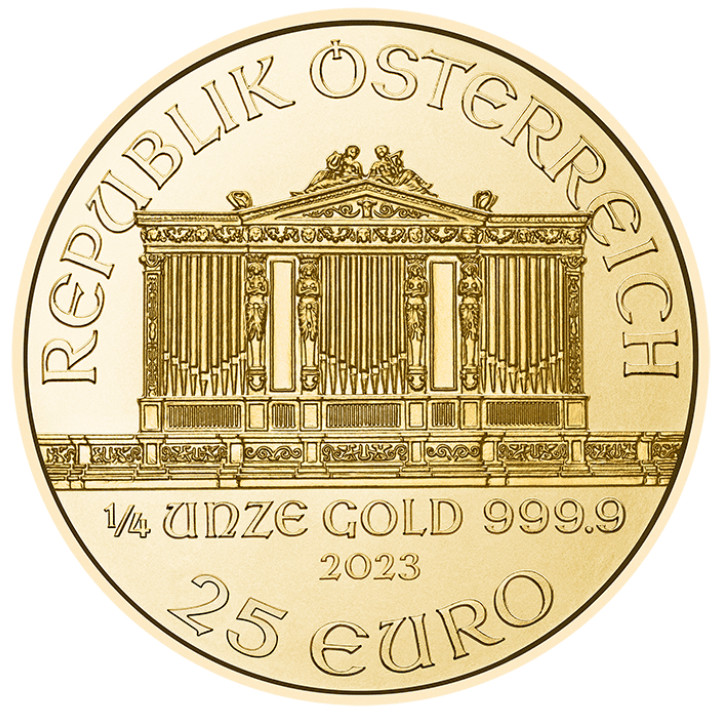 Wiedeński Filharmonik 1/4 uncji Złota - obrazek 2