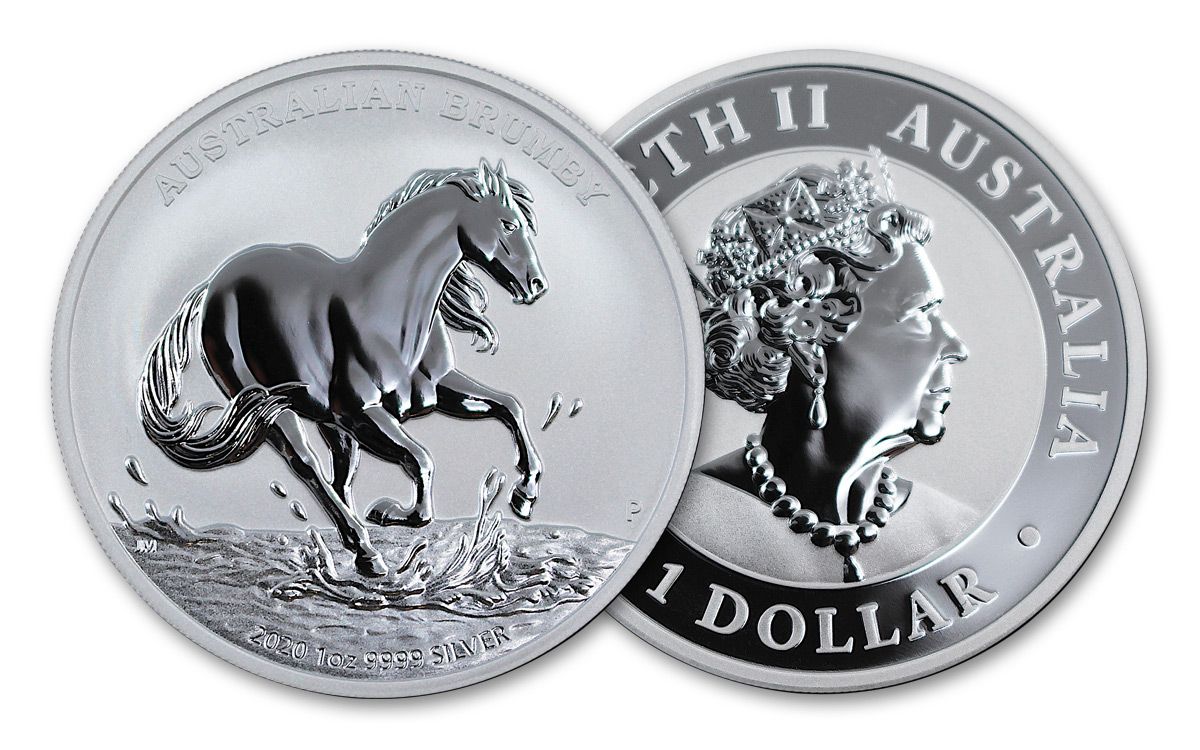 Australian Brumby 1 uncja srebra 2020