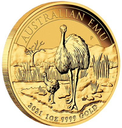 Australijski Emu 1 uncja Złota 2021 - obrazek 3