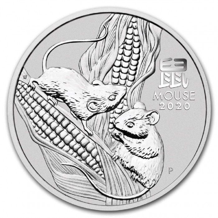 Lunar III Rok Myszy 1 uncja Srebra 2020
