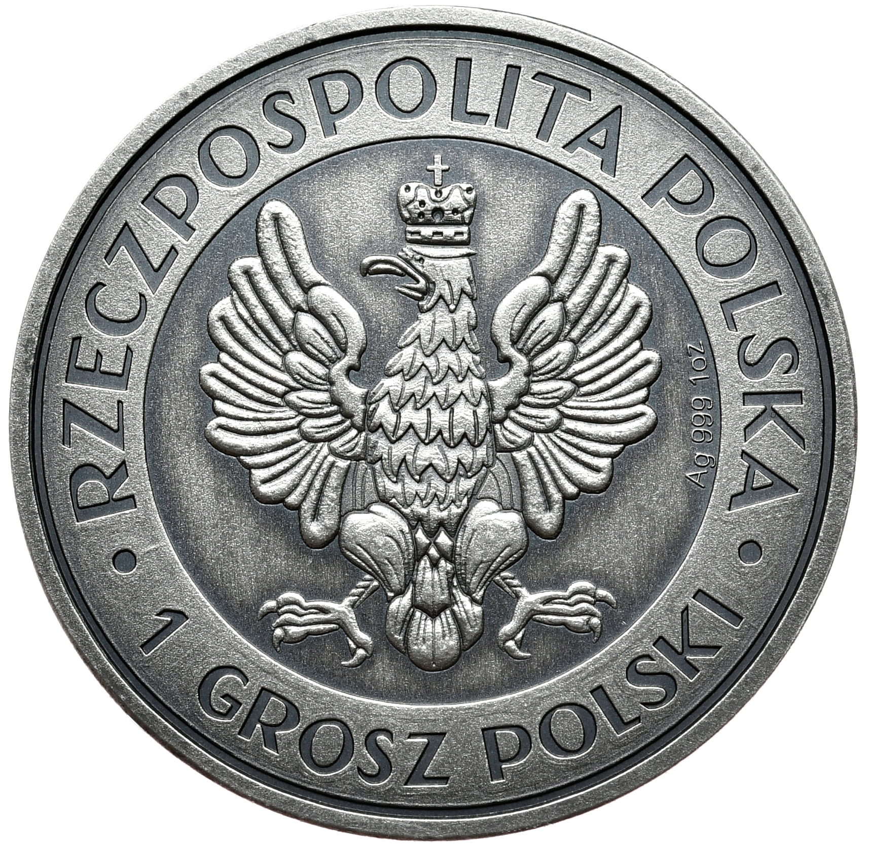Królowa Jadwiga 1 uncja Srebra Antique Color wersja Polska - obrazek 2