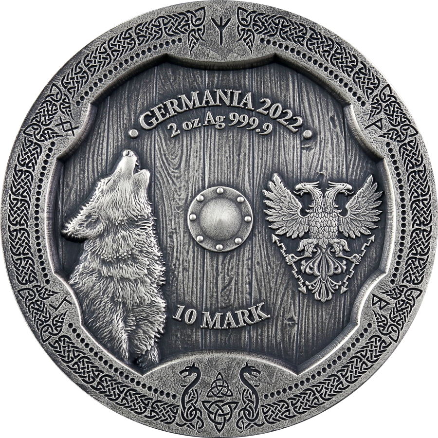 Valkyries Hildegard 2 uncje srebra Ultra High Relief 2022 (Kopia) - obrazek 2