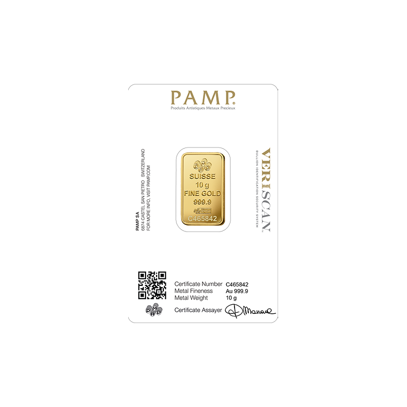 Sztabka 10 g Złota PAMP - obrazek 2