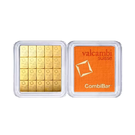 CombiBar Valcambi Sztabka 20 x 1 g Złota