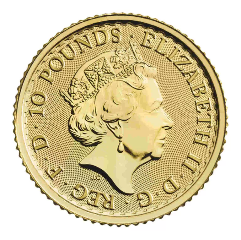 Britannia 1/10 uncji Złota 2023 - Królowa Elżbieta II - obrazek 2