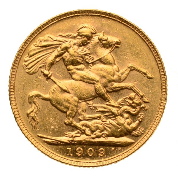 Brytyjski Suweren Złota moneta 7,32 gram - Edward VII