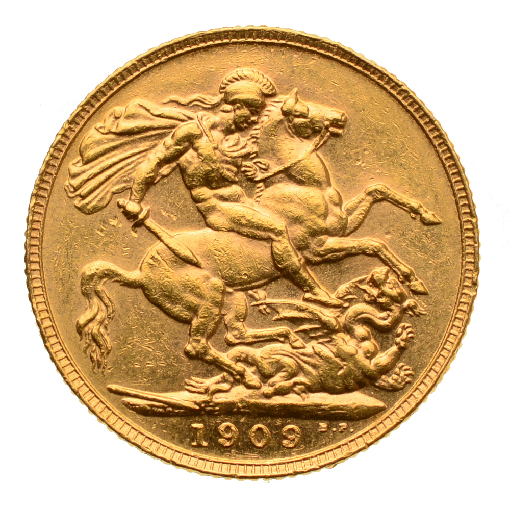Brytyjski Suweren Złota moneta 7,32 gram - Edward VII