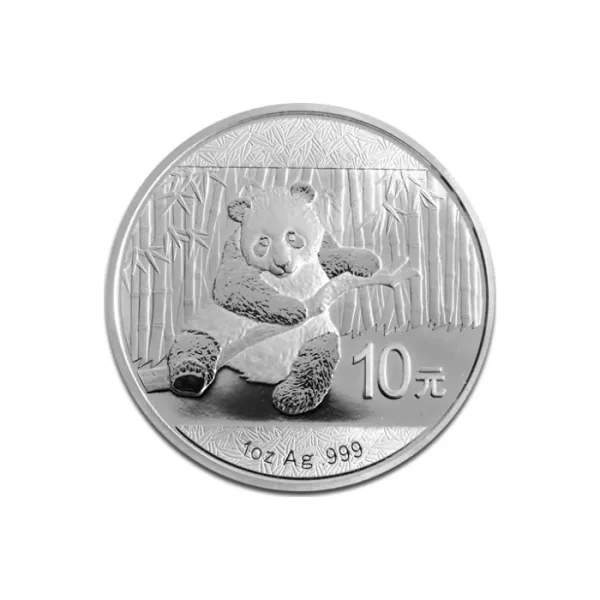 Chińska Panda 1 oz Srebra 2014