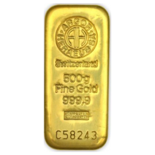 Sztabka lana Złota 500 g LBMA