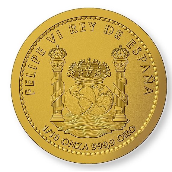 Koń Andaluzyjski 1/10 uncji Złota 2024 Proof Inverse - obrazek 2