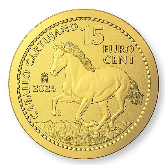 Koń Andaluzyjski 1/10 uncji Złota 2024 Proof Inverse