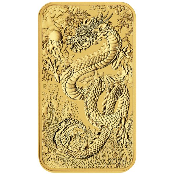 Sztabko Moneta Smok Rectangular Dragon 1 uncja złota 2024