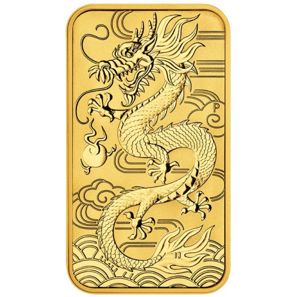 Sztabko Moneta Smok Rectangular Dragon 1 uncja złota 2018