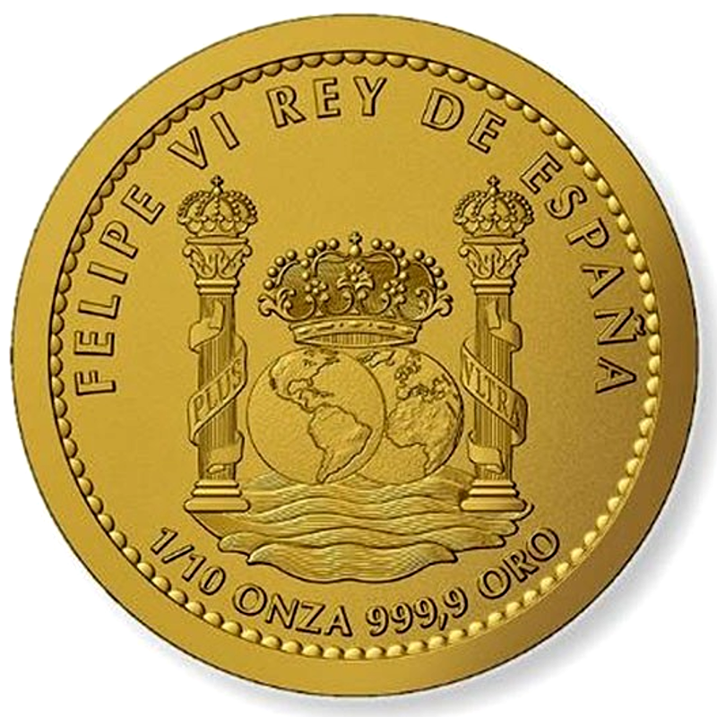 Toro Byk Hiszpański 1/10 uncji Złota 2023 Proof Inverse - obrazek 2