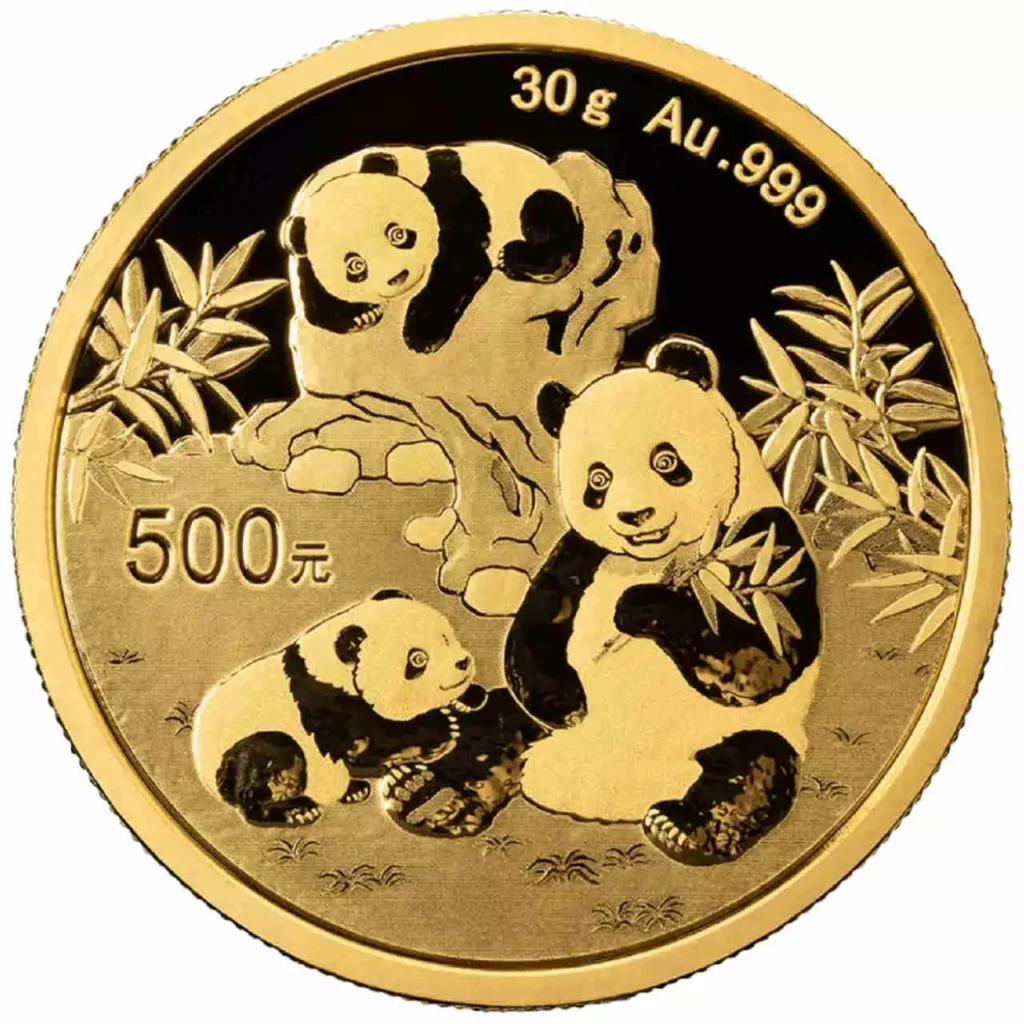 Chińska Panda 30 g Złota 2025
