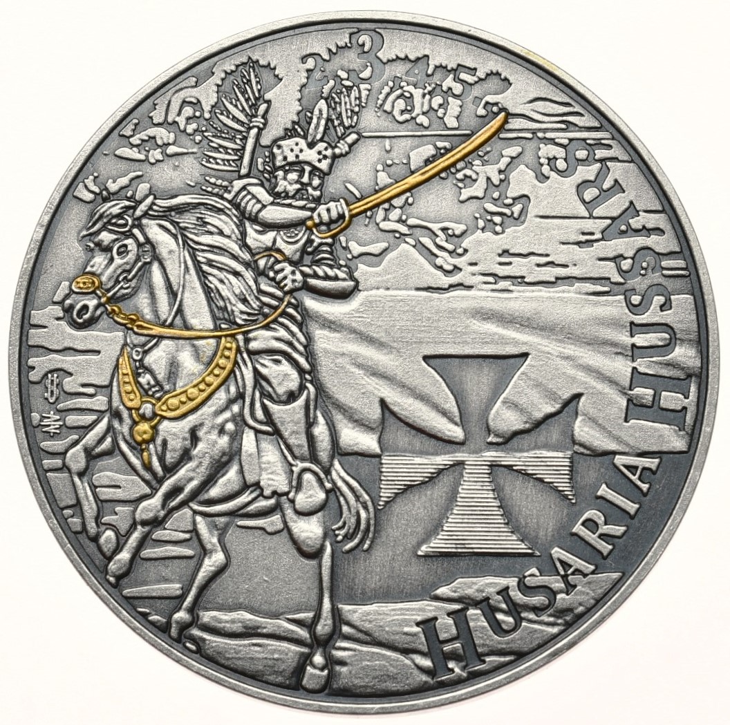 Husaria 3 srebrna moneta 1 uncja 2024 pudełko AntiqueGold