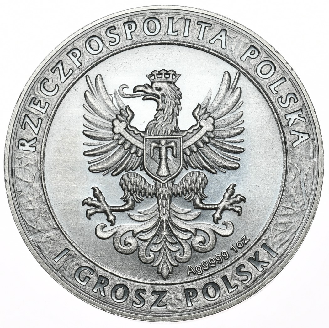Husaria 3 srebrna moneta 1 uncja wersja kolorowana - obrazek 2