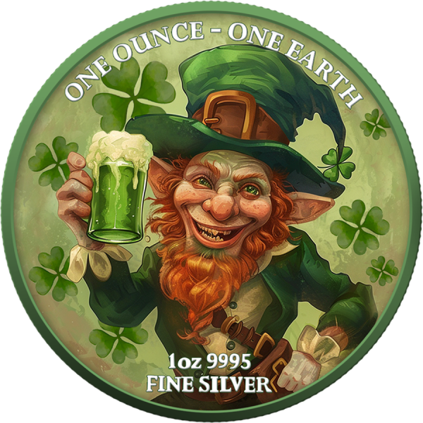 Srebrna moneta St. Patrick Day Fiji 1 uncja srebra 2022