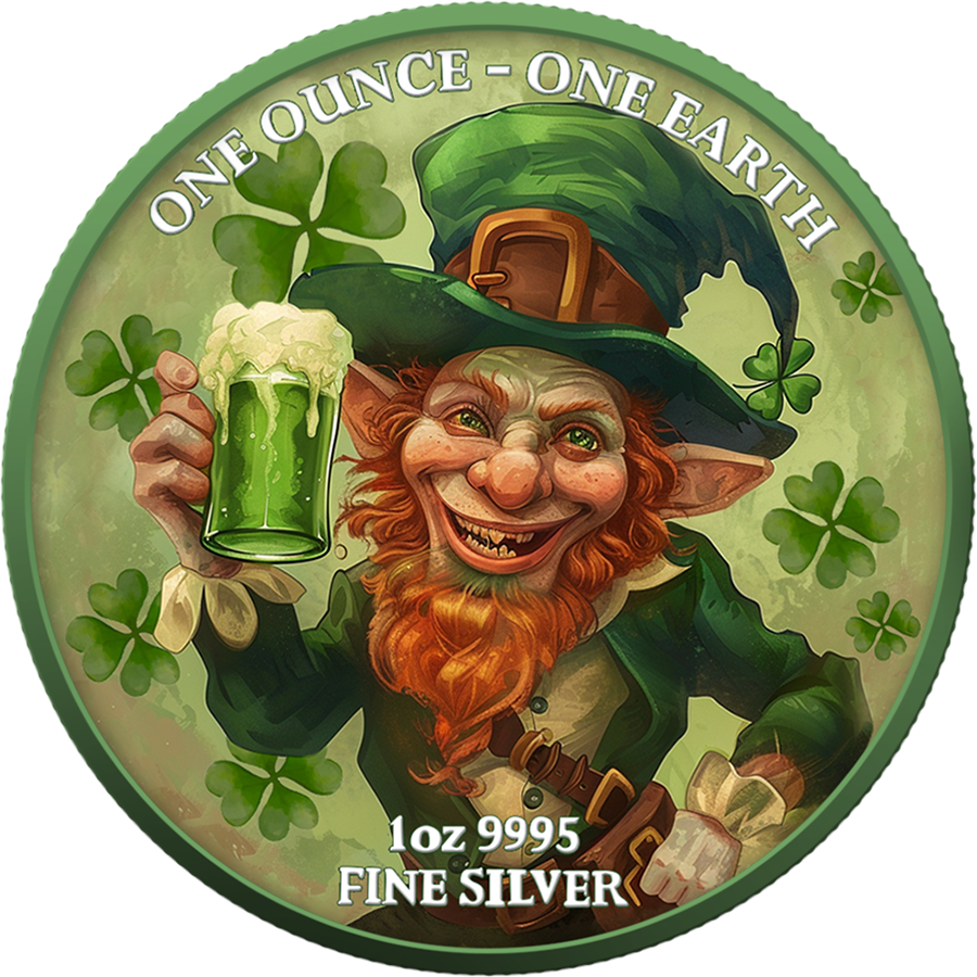 Srebrna moneta St. Patrick Day Fiji 1 uncja srebra 2022