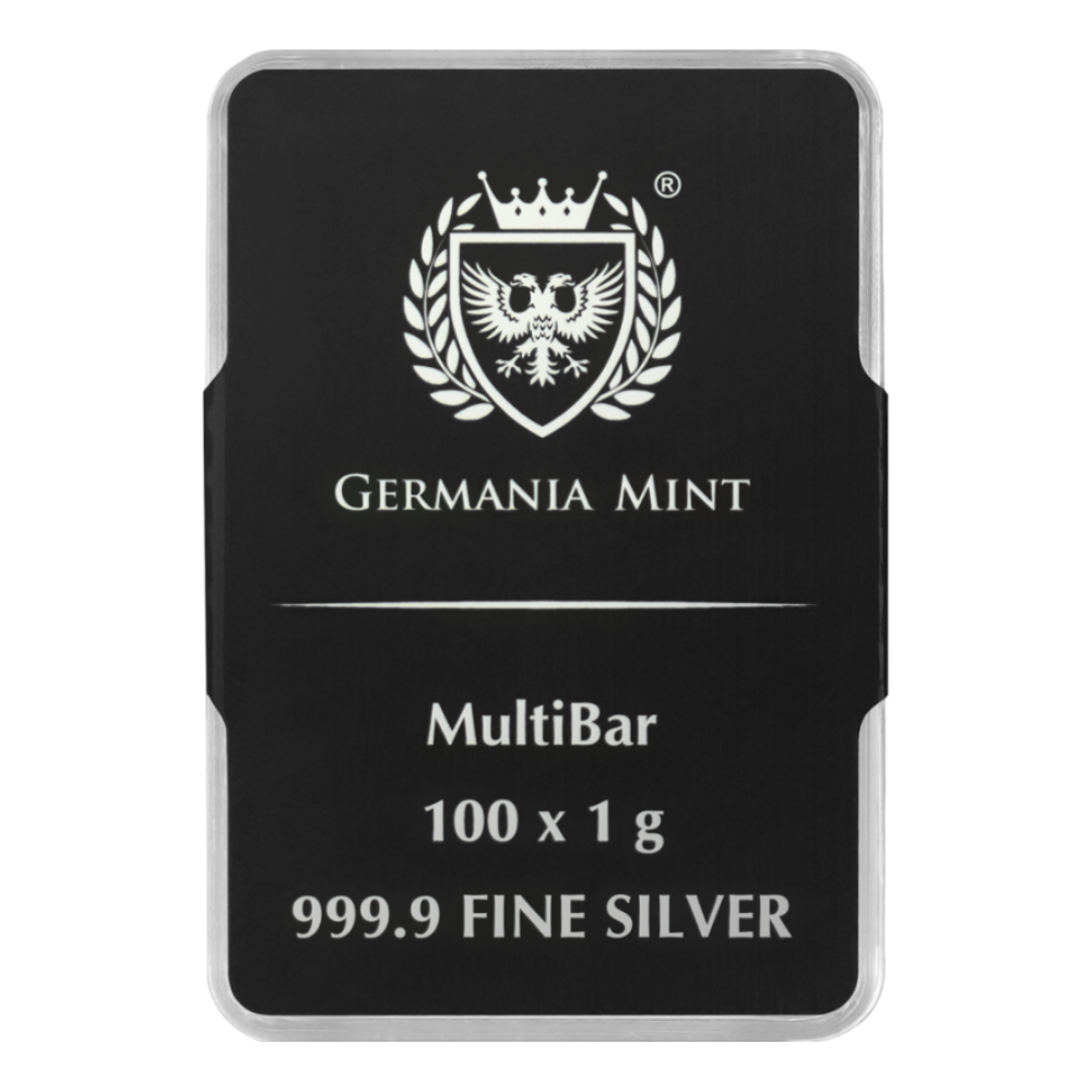 Germania Mint sztabka 100 x 1 gram srebra MultiBar - obrazek 2