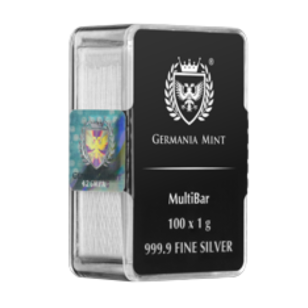 Germania Mint sztabka 100 x 1 gram srebra MultiBar