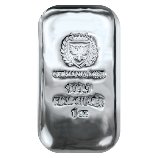 Sztabka Germania Mint 1 uncja Srebra