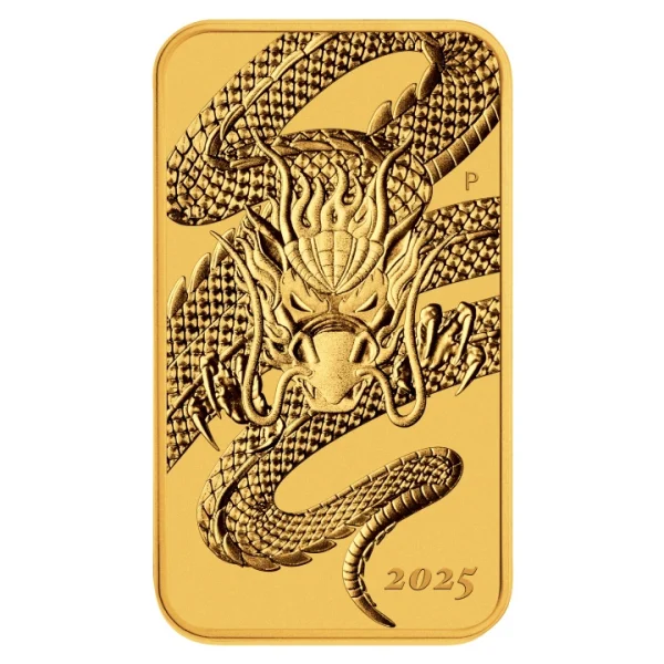 Sztabko Moneta Smok Rectangular Dragon 1 uncja złota 2025