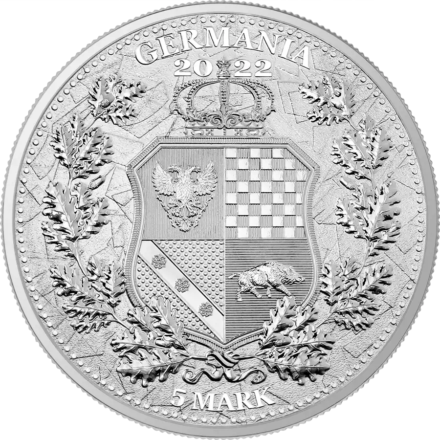 Allegories: Polonia & Germania 1 uncja srebra 2022 - obrazek 2