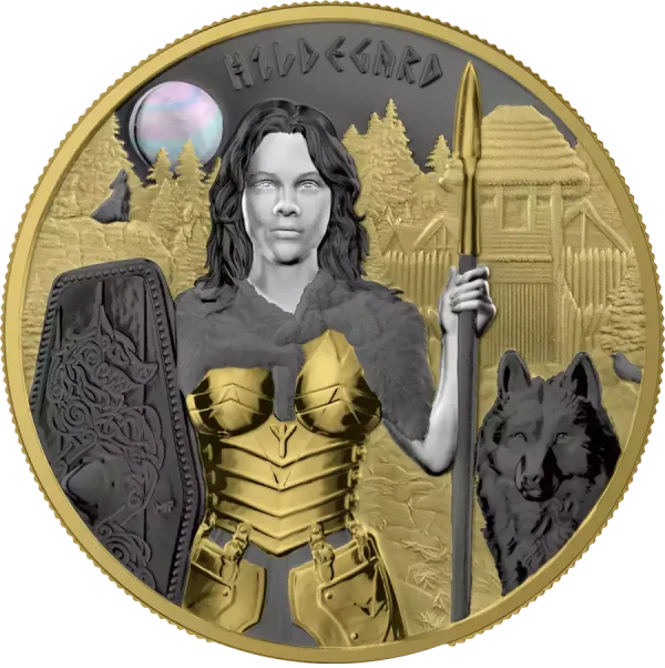 Valkyries: Hildegard 1 uncja srebra 2022 pozłacana