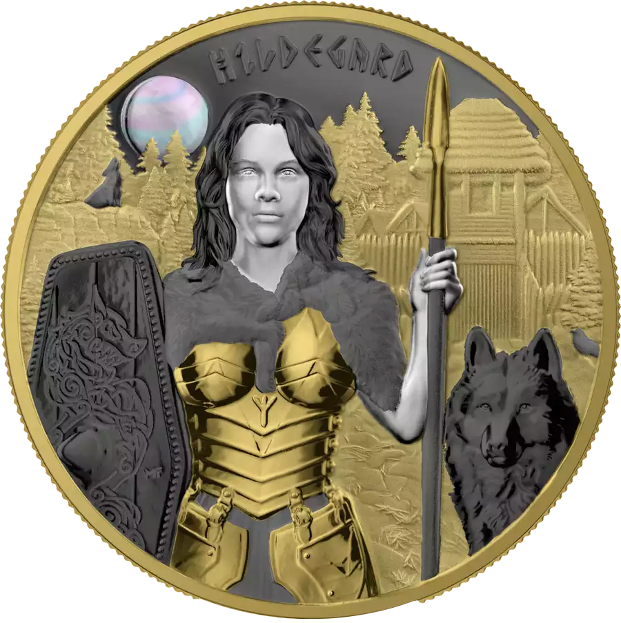 Valkyries: Hildegard 1 uncja srebra 2022 pozłacana