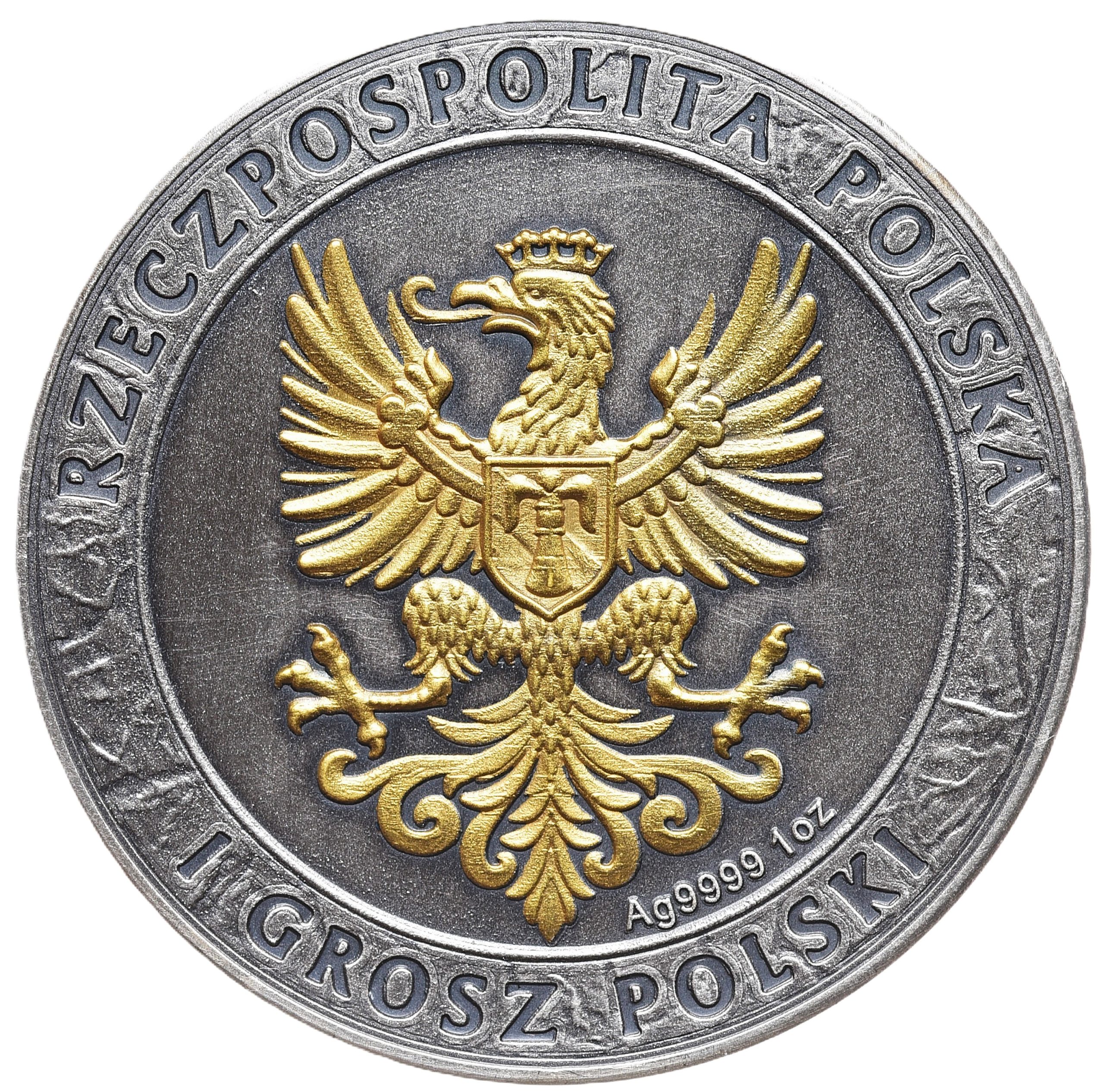 Husaria 4 srebrna moneta 1 uncja 2025 pudełko AntiqueGold - obrazek 2