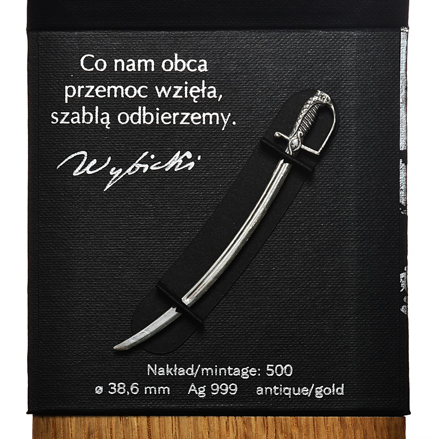 Husaria 4 srebrna moneta 1 uncja 2025 pudełko AntiqueGold - obrazek 3
