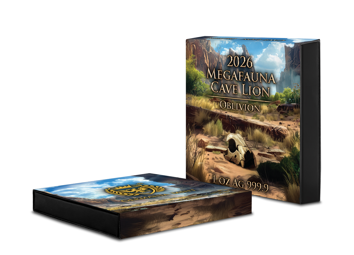 Megafauna Cave Lion Oblivion 1 uncja srebra 2026 - obrazek 4