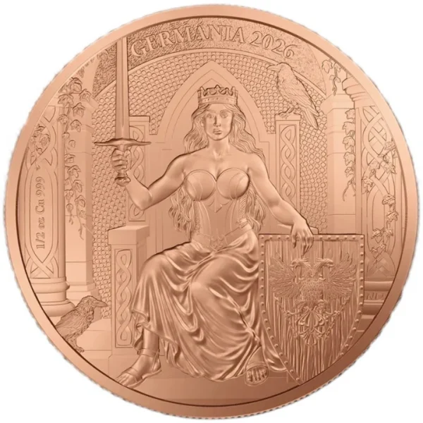 Germania 1/2 uncji Miedzi 2026 Moneta Germania Mint