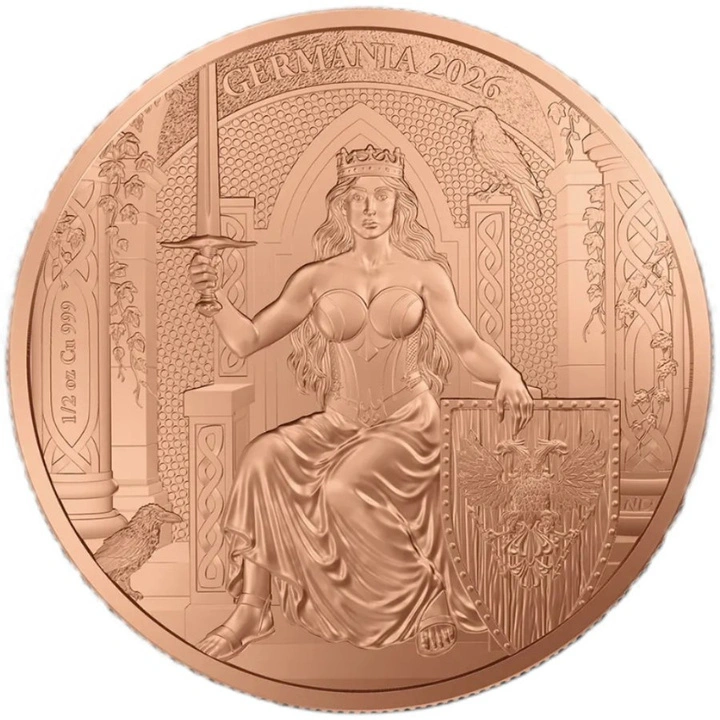 Germania 1/2 uncji Miedzi 2026 Moneta Germania Mint
