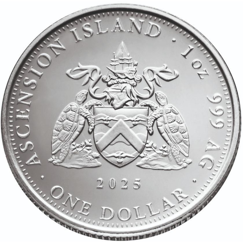 Ascension Island srebrna moneta 1 oz 2025 - obrazek 2