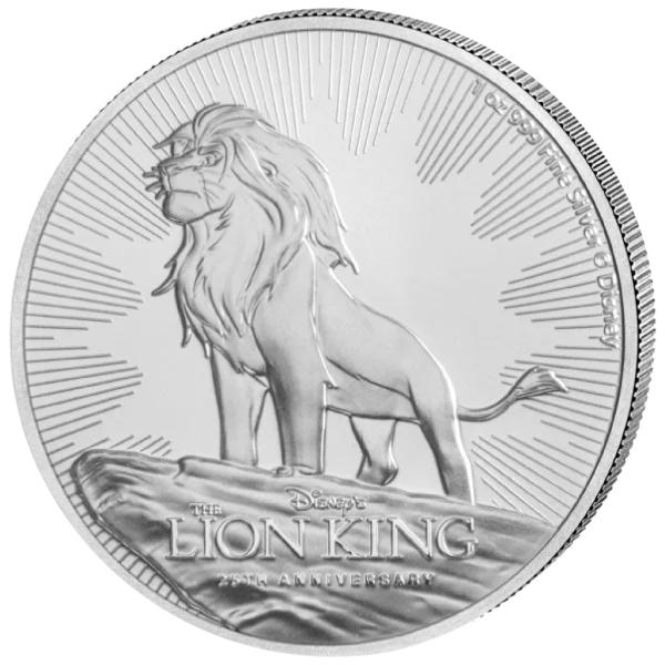 Niue: Disney - Król Lew 25 rocznica, srebrna moneta 1 oz 2019