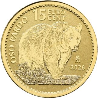Hiszpański Niedźwiedź Brunatny 1/10 uncji złota 2026