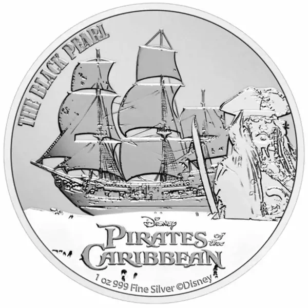 Niue: Disney - Piraci z Karaibów: Czarna Perła, srebrna moneta 1 oz 2021