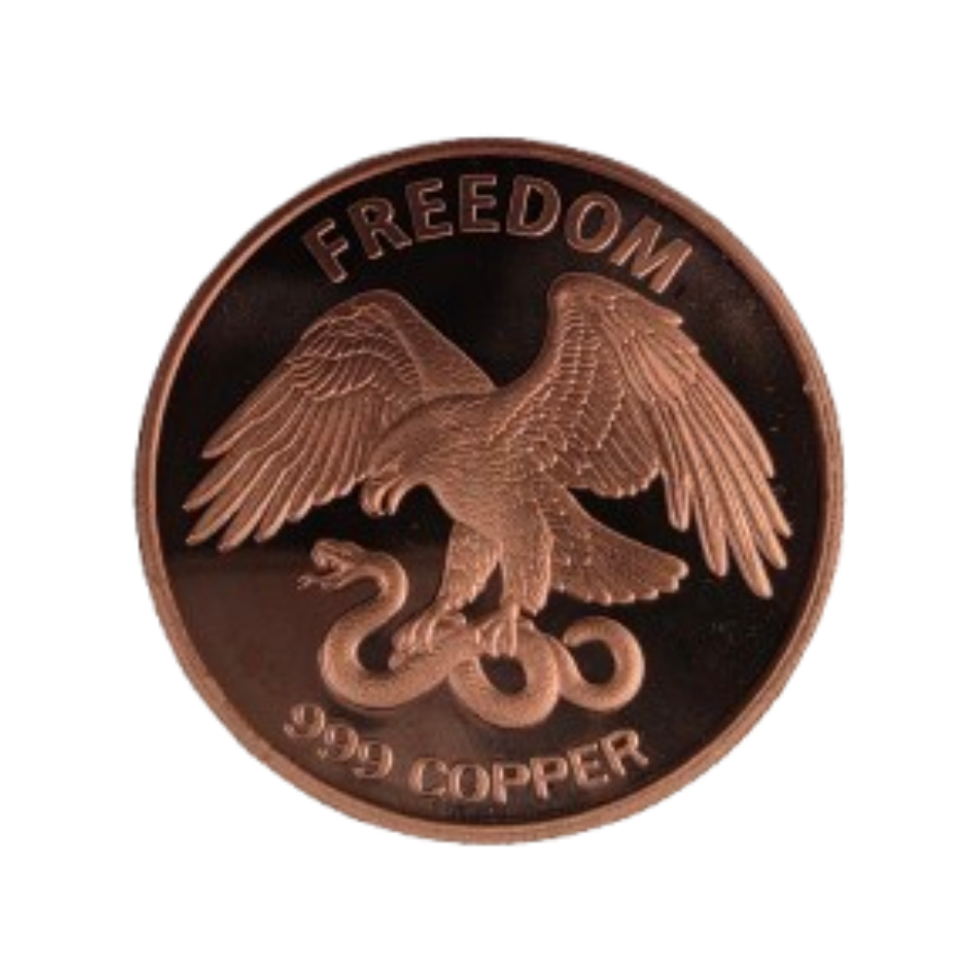 Freedom: Grizzly Bear medal miedziany 1 uncja - obrazek 2