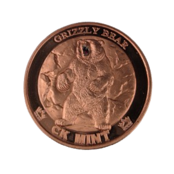 Freedom: Grizzly Bear medal miedziany 1 uncja